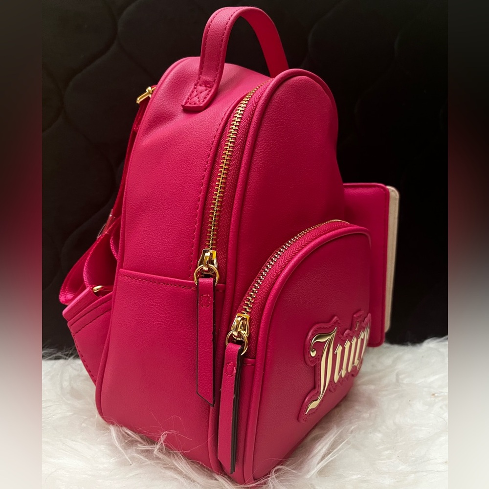 JUICY COUTURE Travel Backpack + Passport Holder - Picture 2 of 5